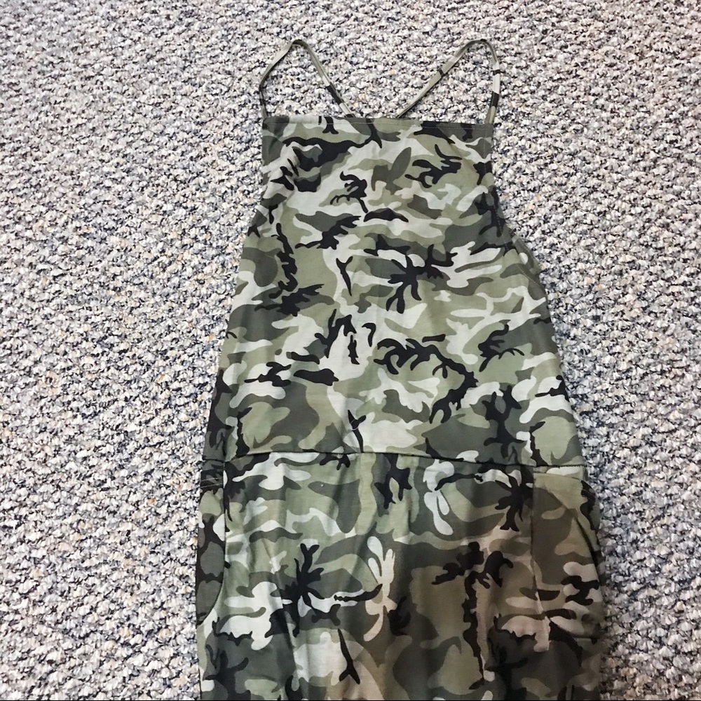 Green Camouflage Jumpsuit - Picture 3 of 5